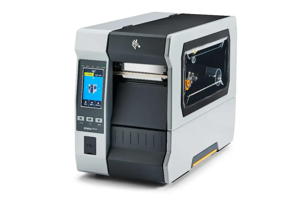 TT Printer ZT610; 4", 300 dpi, UK/AU/JP/EU Cords, Serial, USB, Gigabit Ethernet, Bluetooth 4.1, USB Host, Tear, Color Touch, ZPL