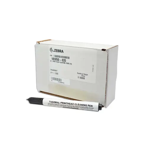 [105950-035] Bút lau đầu in máy in mã vach ( Gói 12 cái ), Mã: 105950-035, Hiệu Zebra